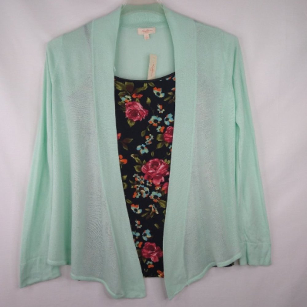 2 Pc Set - Cardigan & Camisole Size: L